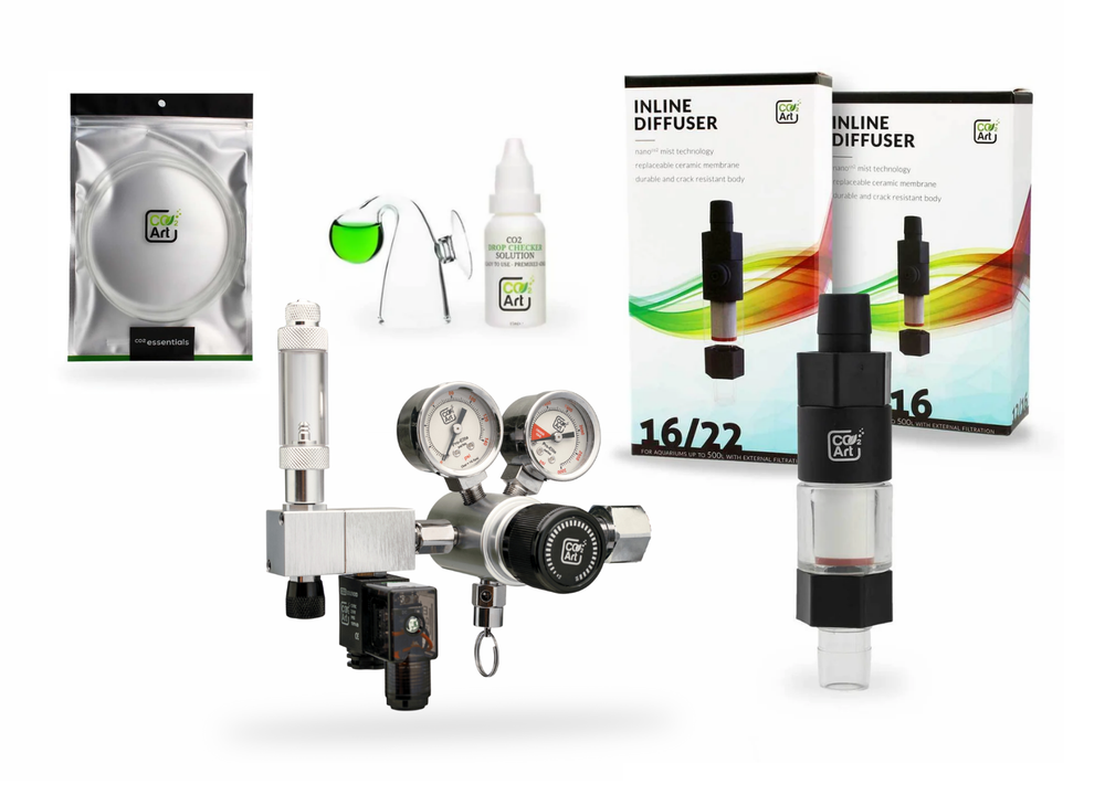 New Pro-Elite Series V2 Complete Aquarium CO2 System with New Inline CO2 Diffuser