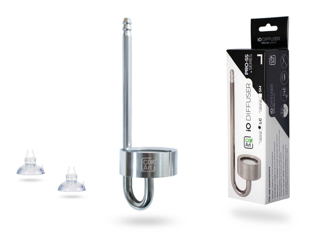 IO Diffuser - Stainless Steel Series - In-Tank CO2 Diffuser — For Tanks above 40G